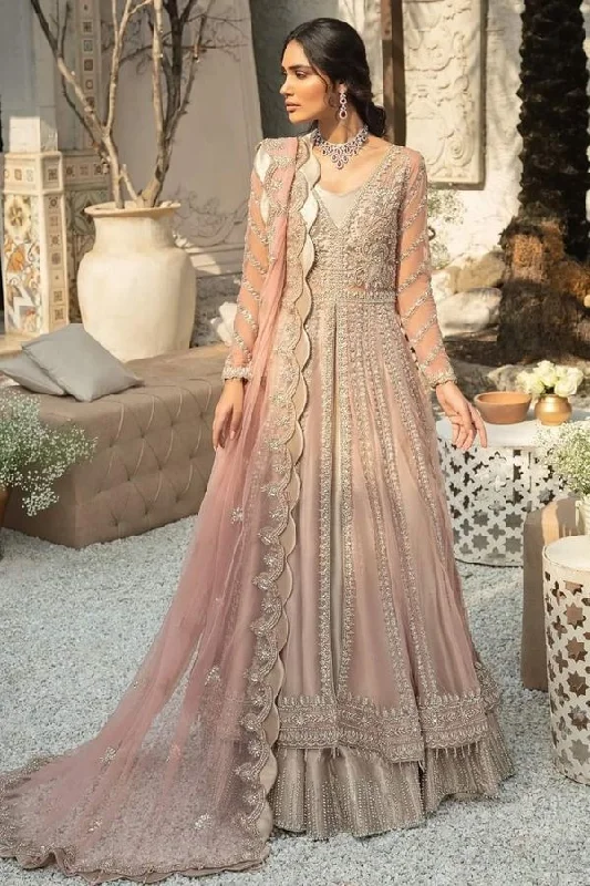 MOTIFZ BRIDAL COLLECTION PALATIAL NET FROCK 3PC ON BAREEZE SOFT NET MF 05