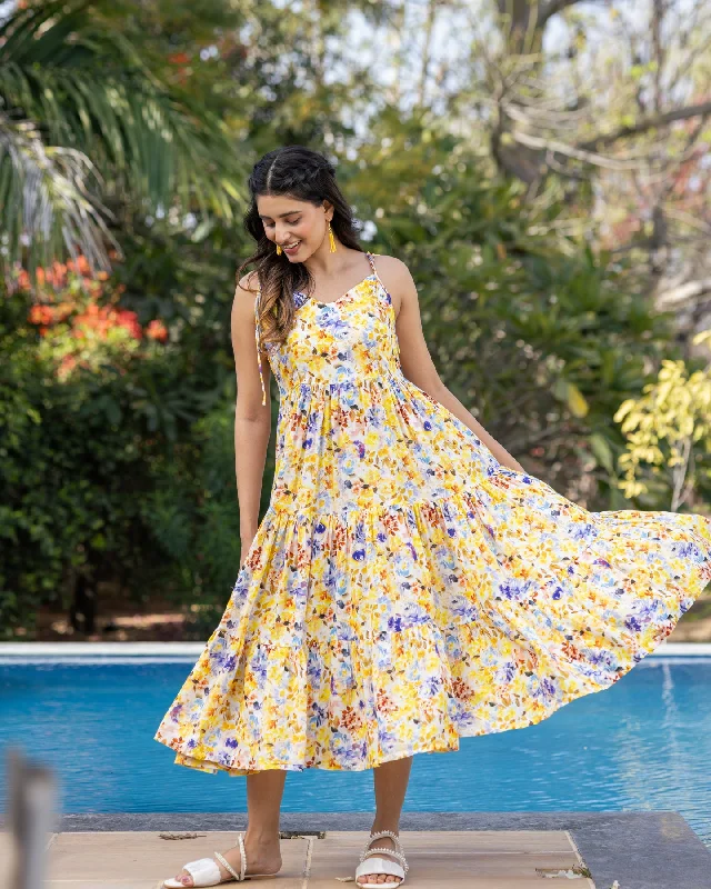 Buttercup Yellow Blossom Dress