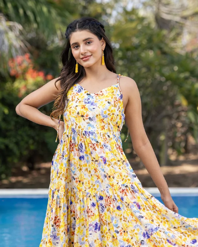 Buttercup Yellow Blossom Dress