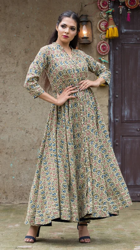 Ethnic Gota Patti Anarkali Dress