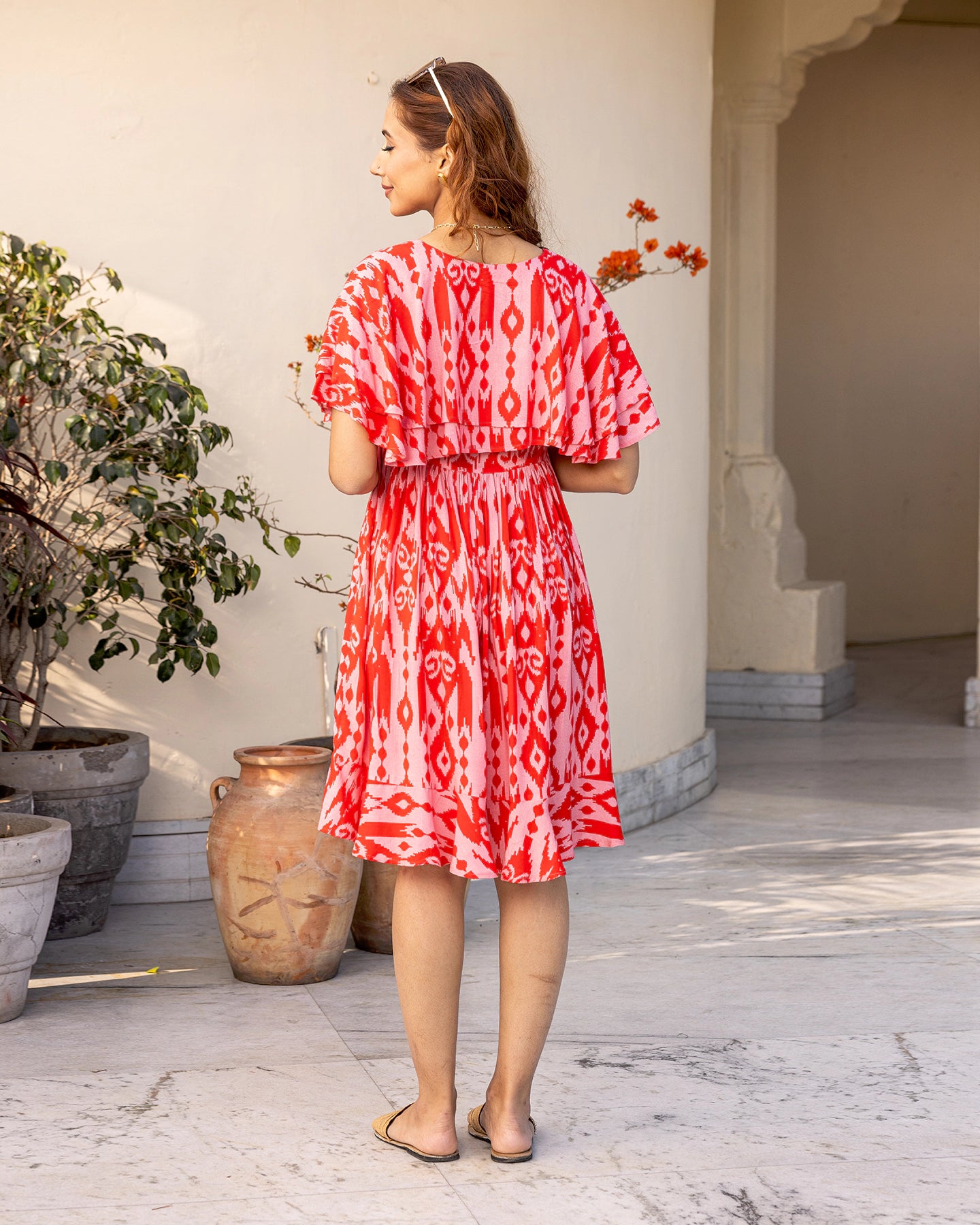 Red Ikat Dress