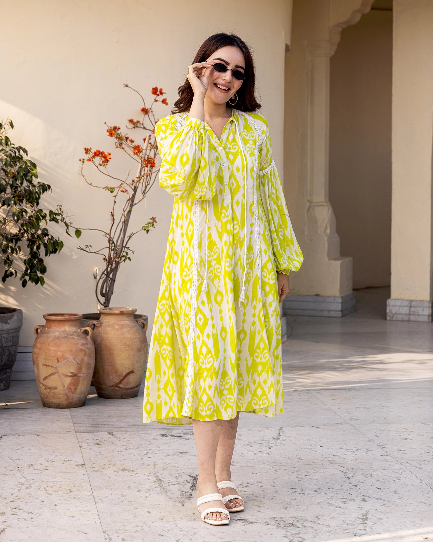 Sorbet Green Ikat Dress