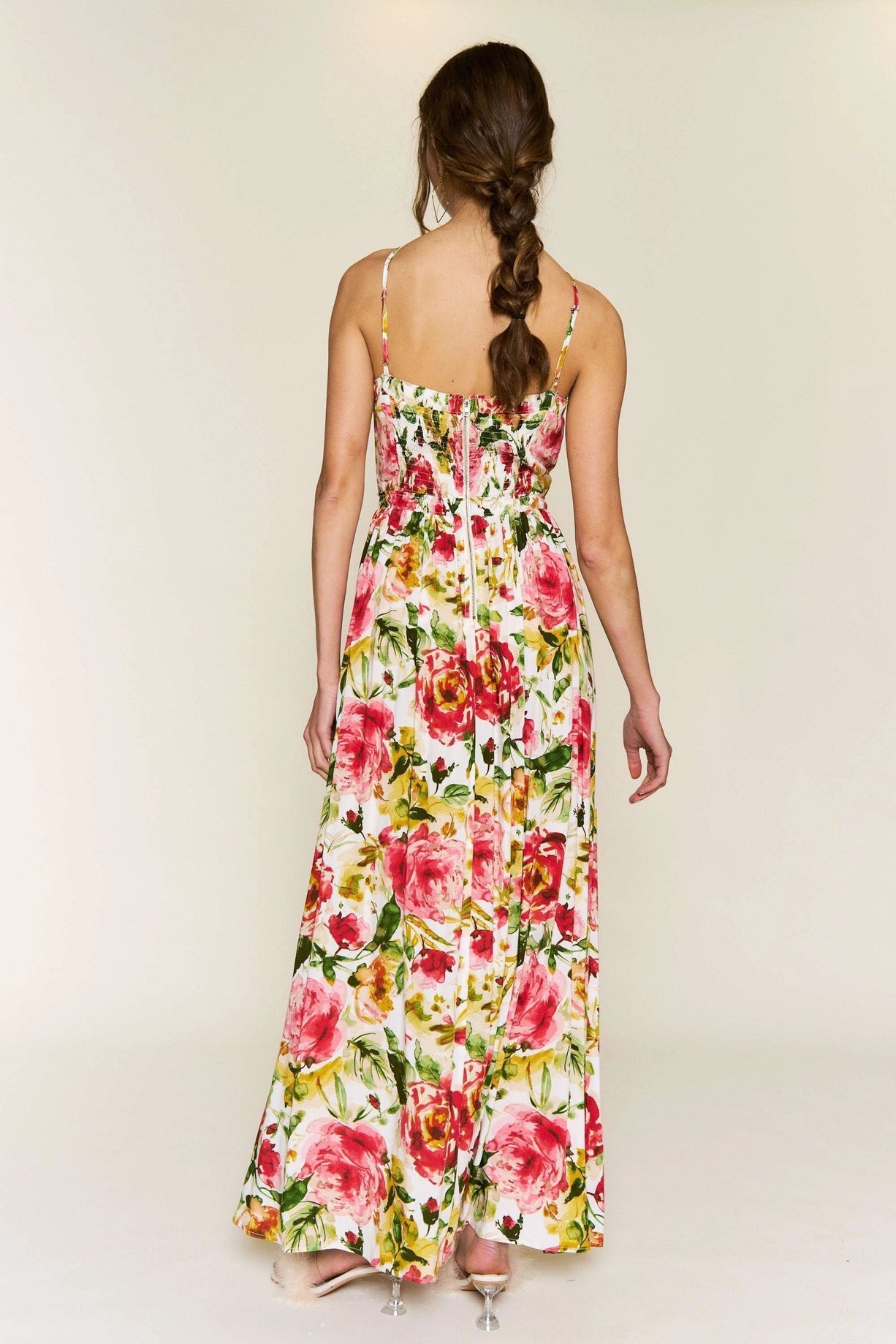 Floral Sleeveless Maxi Dress