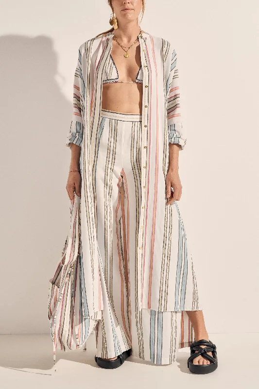 Pollux Byron Stripe Maxi Caftan Dress