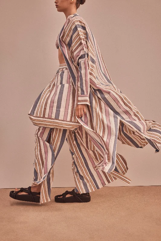 Pollux Naxos Stripe Maxi Caftan Dress