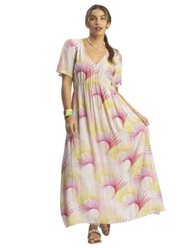 Tr Maxi Dress Palms