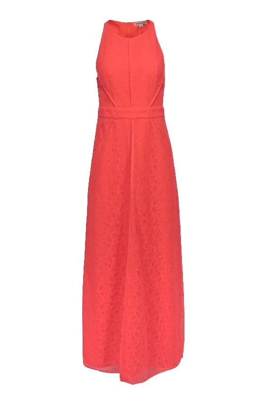 Whistles - Neon Coral Lace Formal Dress Sz 8