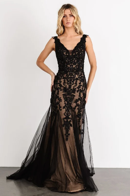 Worship Bridal Gown | Black + Nude