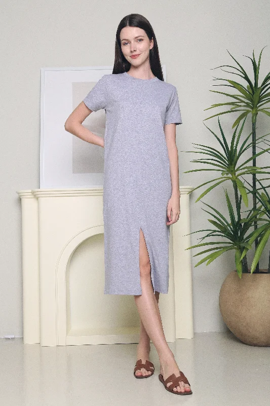 Yarra Maxi Tee Dress Grey