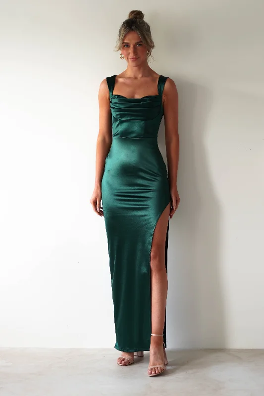 Aideena Bodycon Maxi Dress | Green