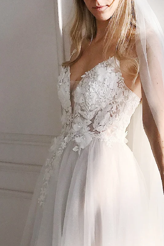 Cassandra | Embroidered A-Line Bridal Dress