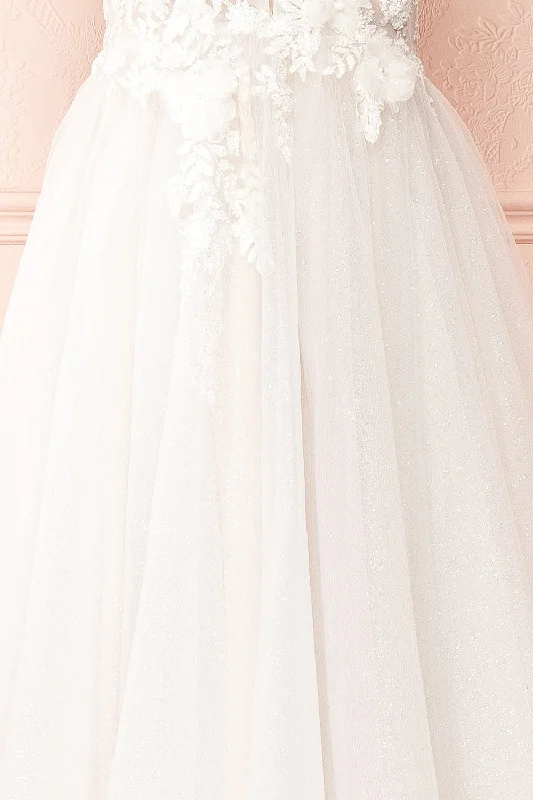 Cassandra | Embroidered A-Line Bridal Dress