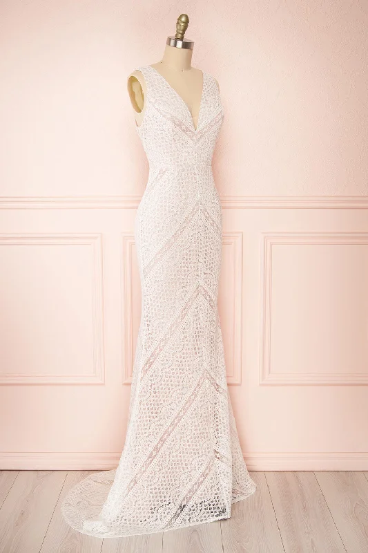 Christiane | Lace Bridal Maxi Dress