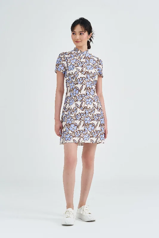 Winika Printed Cheongsam Dress