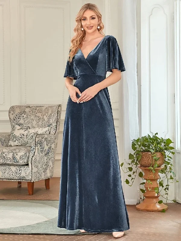 elegant-double-v-neck-velvet-party-dress-ep00861