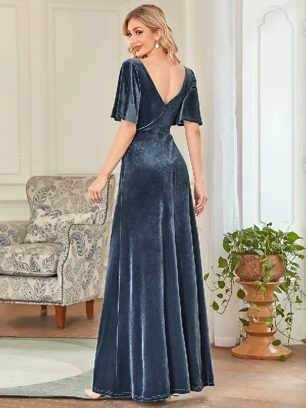 elegant-double-v-neck-velvet-party-dress-ep00861