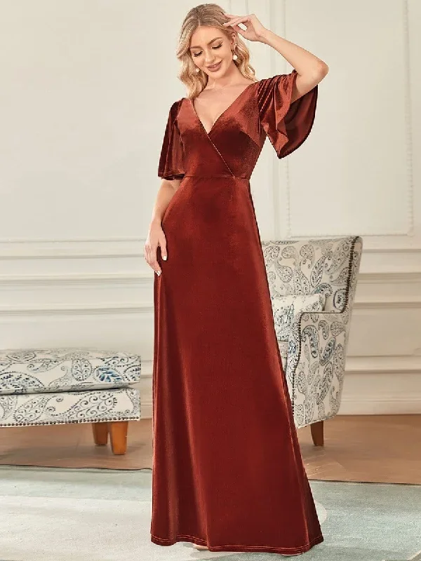 elegant-double-v-neck-velvet-party-dress-ep00861