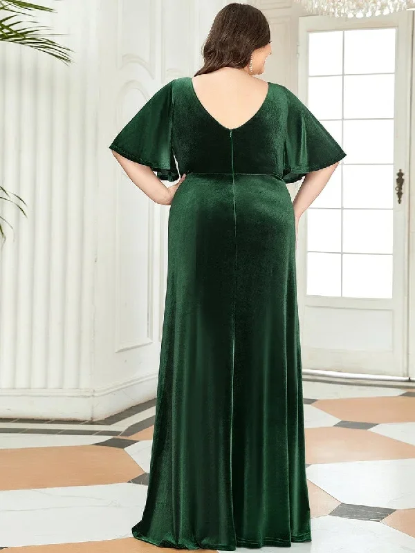 elegant-double-v-neck-velvet-party-dress-ep00861