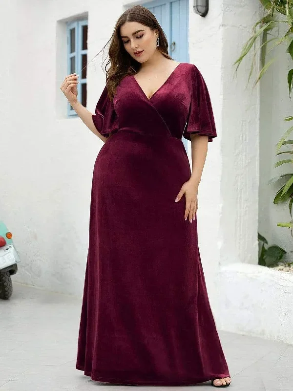 elegant-double-v-neck-velvet-party-dress-ep00861