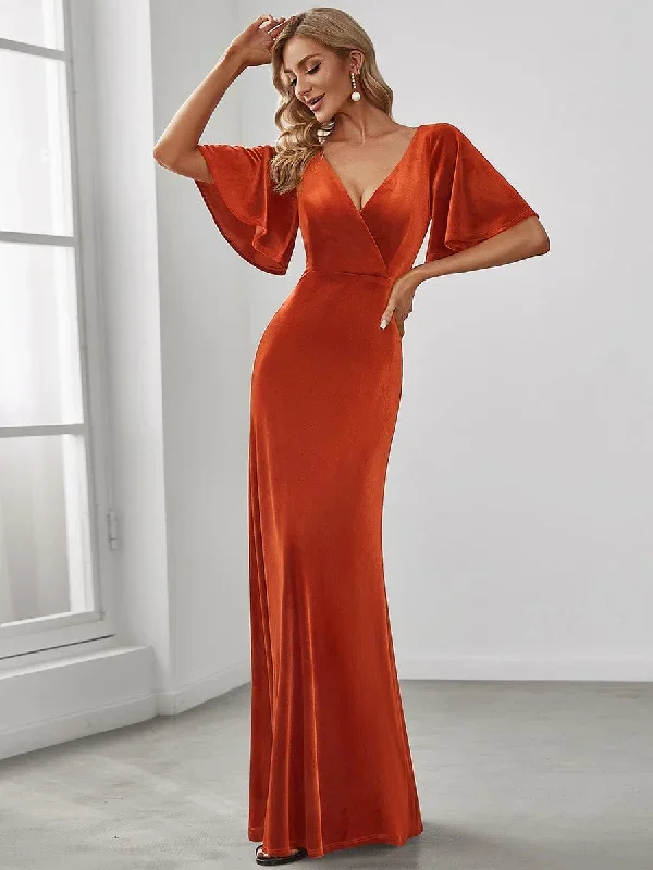 elegant-double-v-neck-velvet-party-dress-ep00861