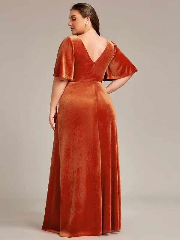 elegant-double-v-neck-velvet-party-dress-ep00861