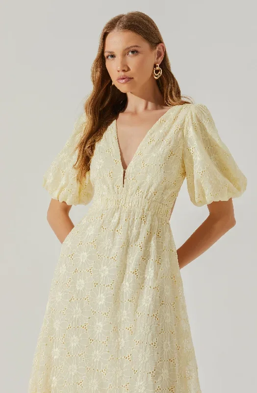 jaxine-eyelet-puff-sleeve-open-back-midi-dress