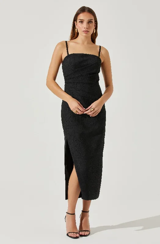 Muriel Jacquard Midi Dress