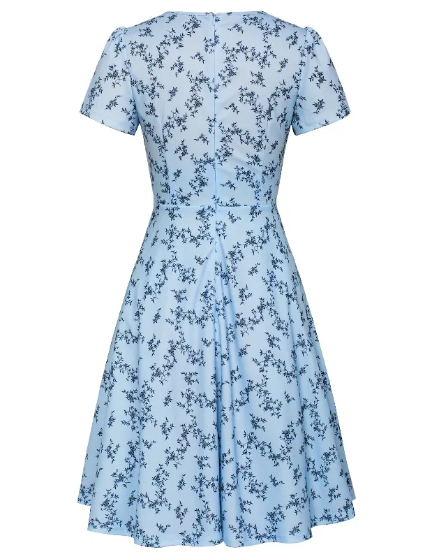 vintage-strawberry-pattern-a-line-swing-dress-keyhole-tie-dress-round-neck-work-dress-tea-dress